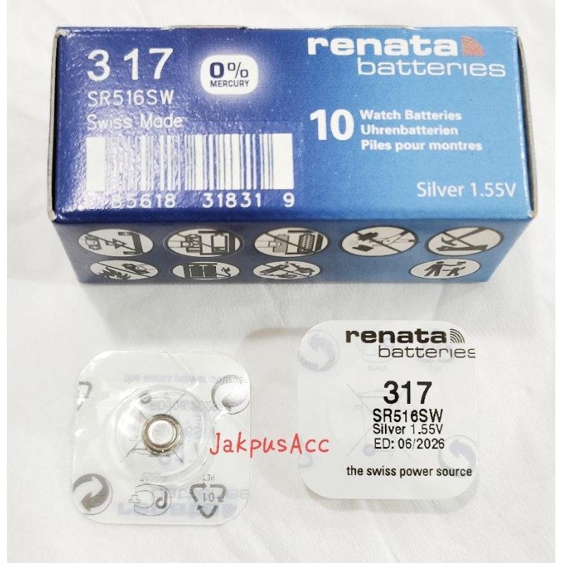 Baterai jam tangan 516 Renata
