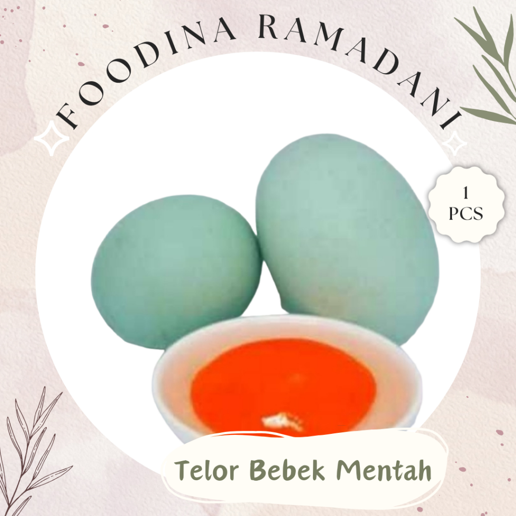 

TELOR BEBEK Mentah - Duck Eggs Fresh [ Isi 1 Butir ] Harga Per PCS