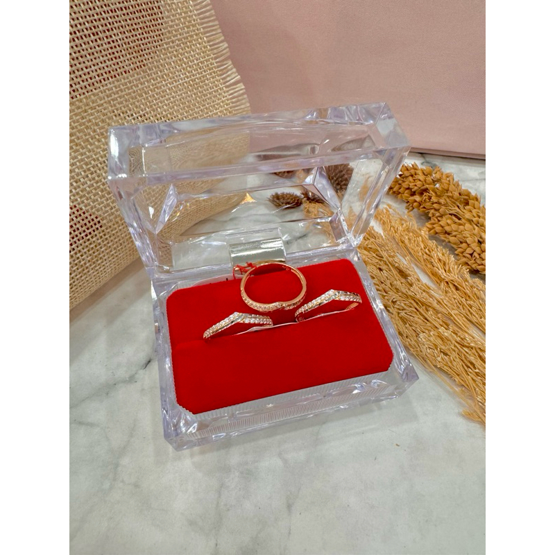 Cincin aurel permata emas asli kadar 6k