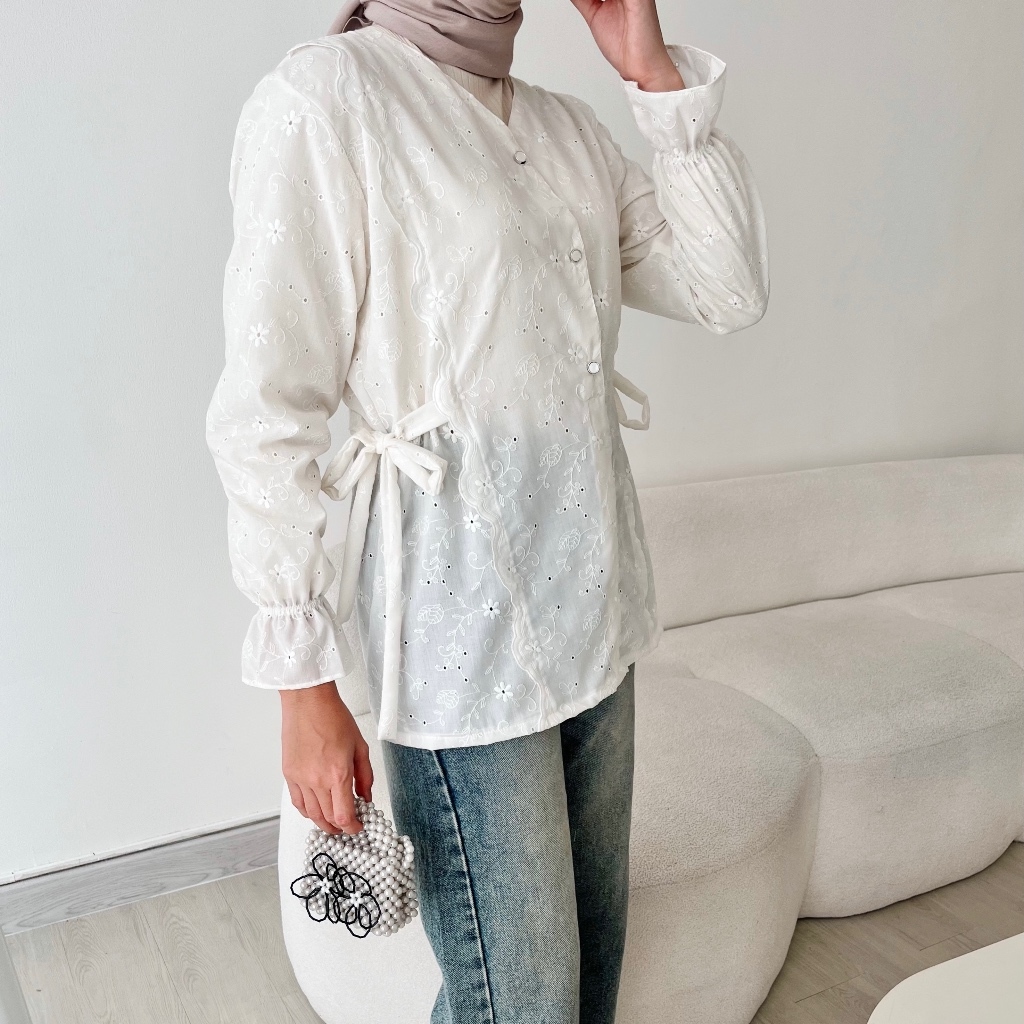 Sheana Shirt - Kameja Bangkok Import Wanita