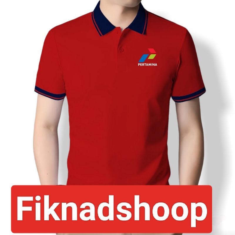 Kaos Kerah polo logo pertamina pria wanita