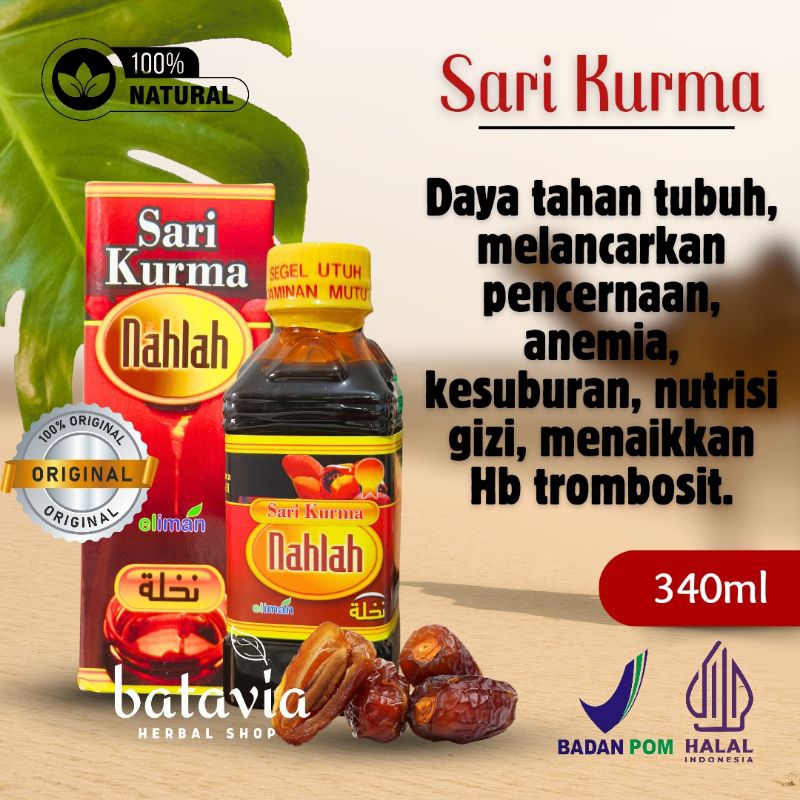 

Sari Kurma Nahlah Plus Kurma Ajwa Eliman