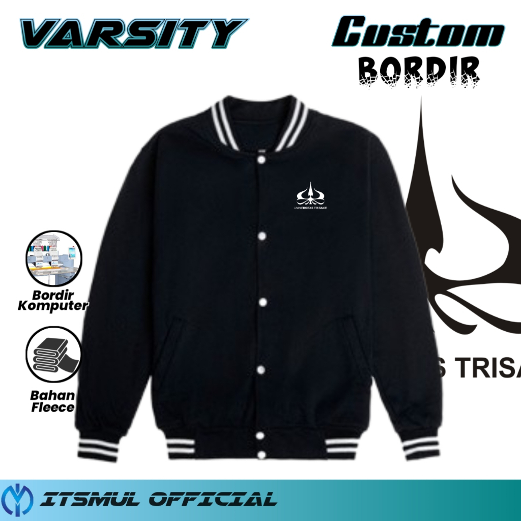 Jaket Varsity Universitas Trisakti Bordir Jaket Universitas Trisakti