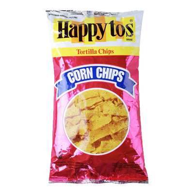 

Happy Tos tortilla chips merah / Hijau / Jagung Bakar / Pedas 140 gr