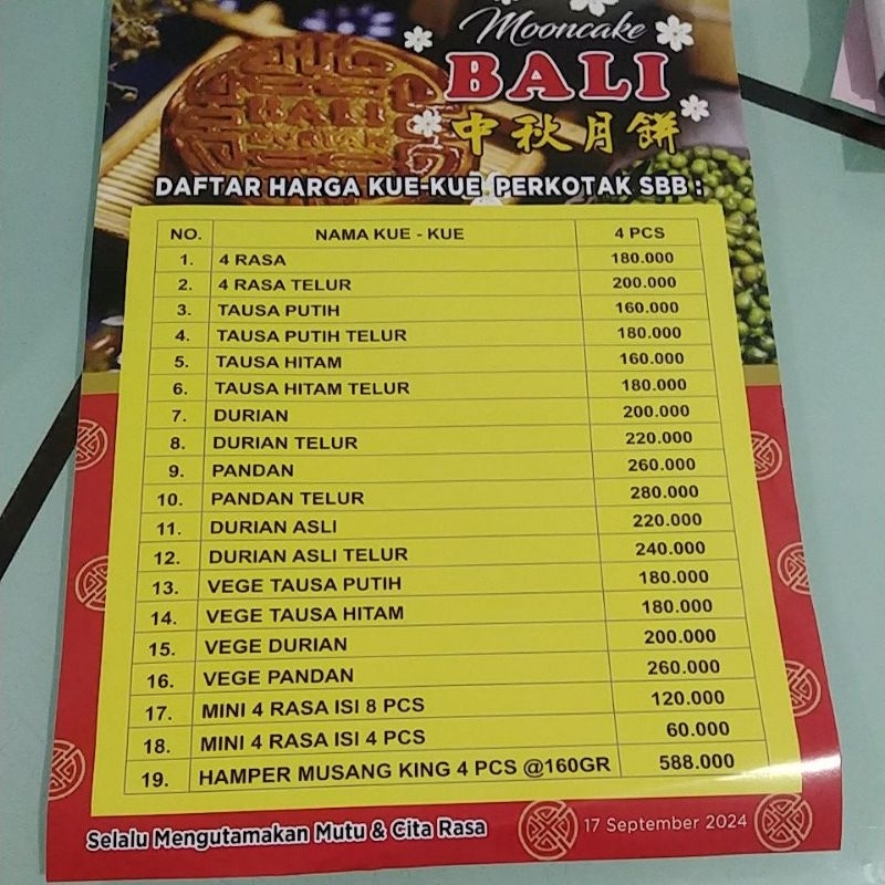 

MOONCAKE BALI