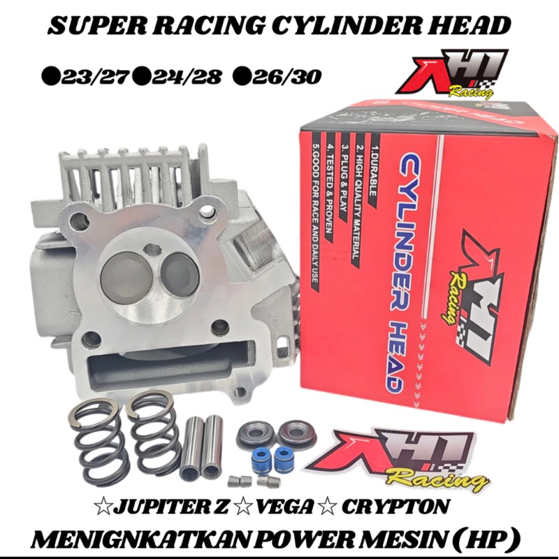 CYLINDER HEAD BLOK AH1 RACING  & TMX RACING JUPITER Z OLD JUPITER Z BURHAN VEGA R CYLINDER HEAD KIT 