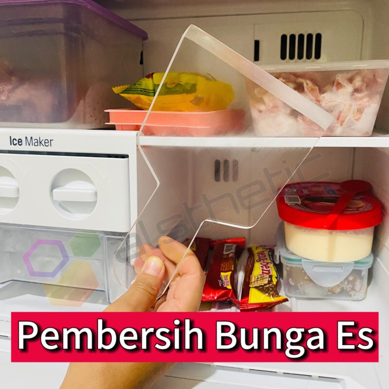 alat pembersih bunga es freezer kulkas freezer box