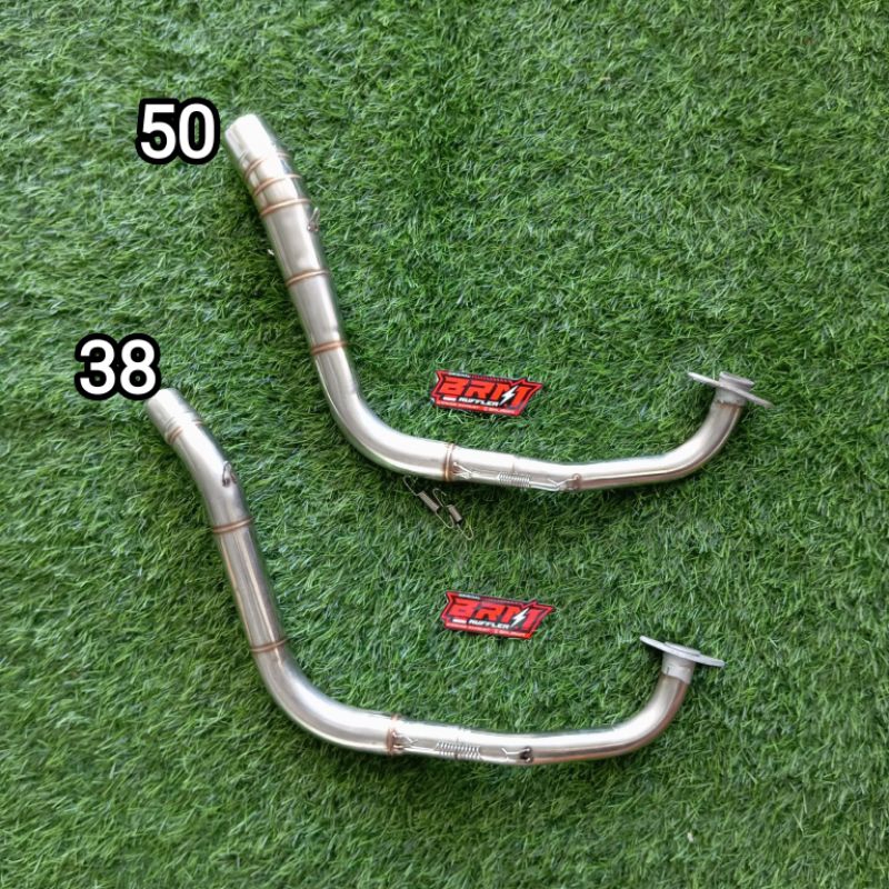 LEHER KNALPOT RACING SAMLONG inlet 50,38 aerox new, aerox old, nmax new, nmax old PROMO COD