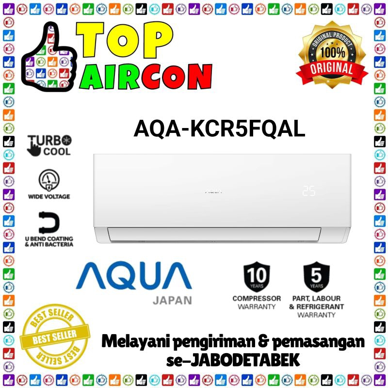 AC AQUA AQA - 5FQAL  1/2 PK HARGA Unit Only