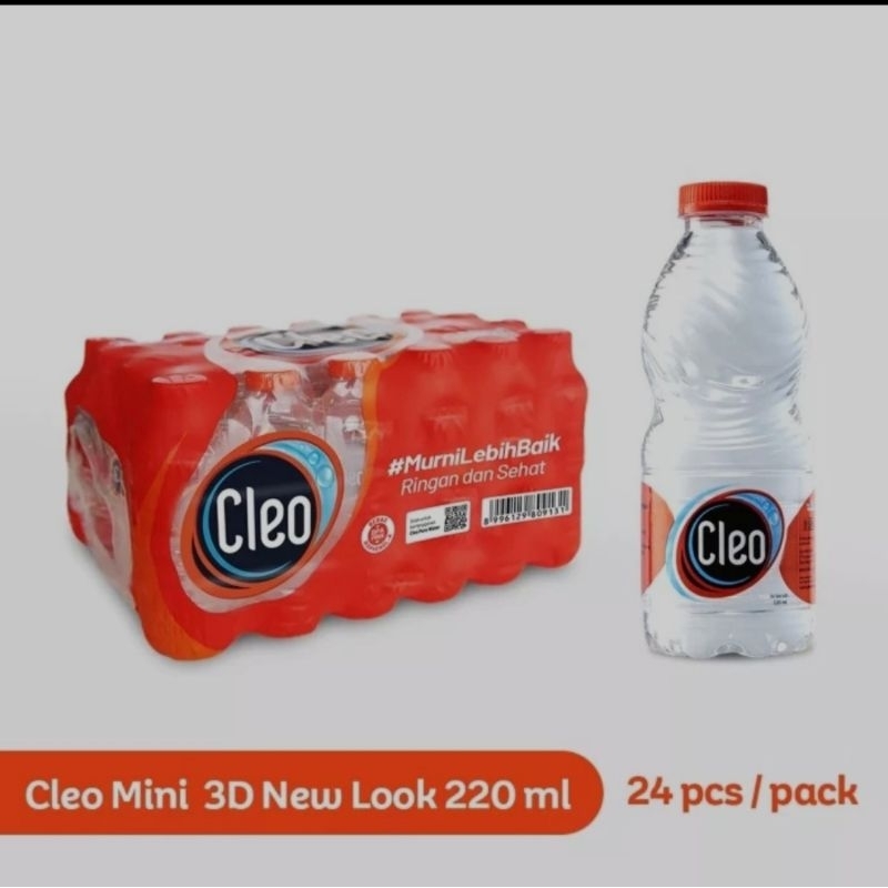 

Air Mineral Cleo Botol Mini Smart 220ml X 24 Botol