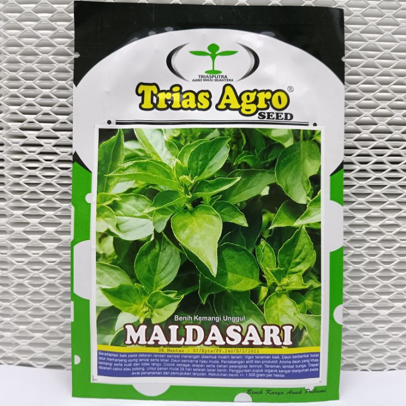 (BISA COD) 10 GRAM - BENIH BIBIT KEMANGI UNGGUL "MALDASARI" - TRIAS AGRO SEED
