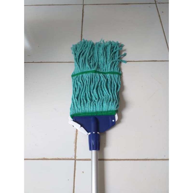 Alat Pel Lantai Alat pel Cotton Mop set cotton alat pel lantai mop set alat pel lantai mopset HIJAU
