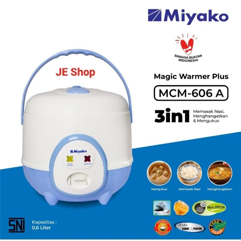 MAGIC COM MIYAKO 0.6 LITER MCM - 606 A