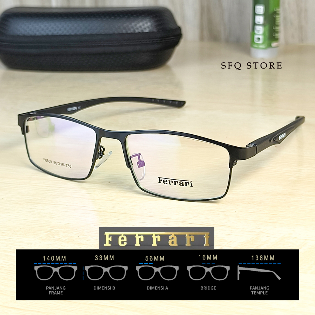 Kacamata Progresif Photochromic Frame 8508 bisa Request Jenis Lensa lainnya