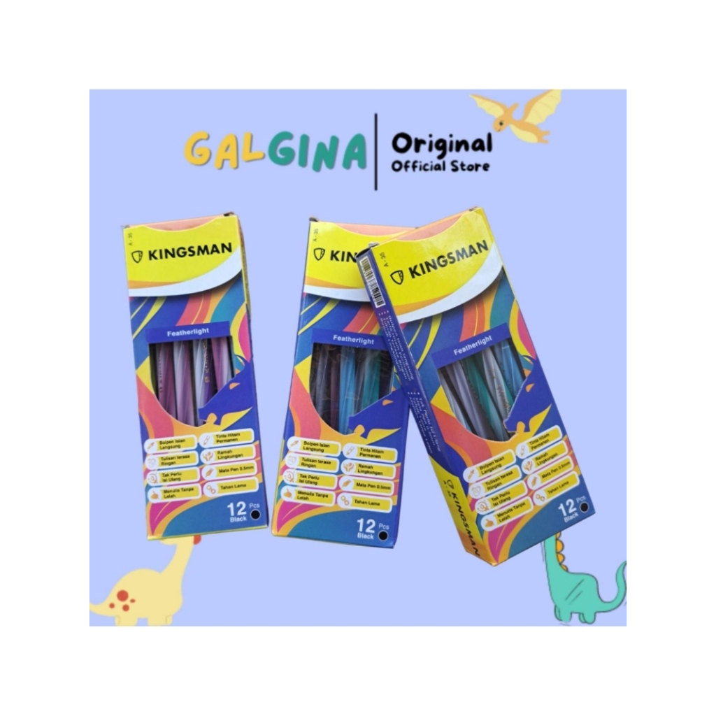

Pulpen Lilin Kingsman Ballpoint A - 35 Rainbow (12pcs)