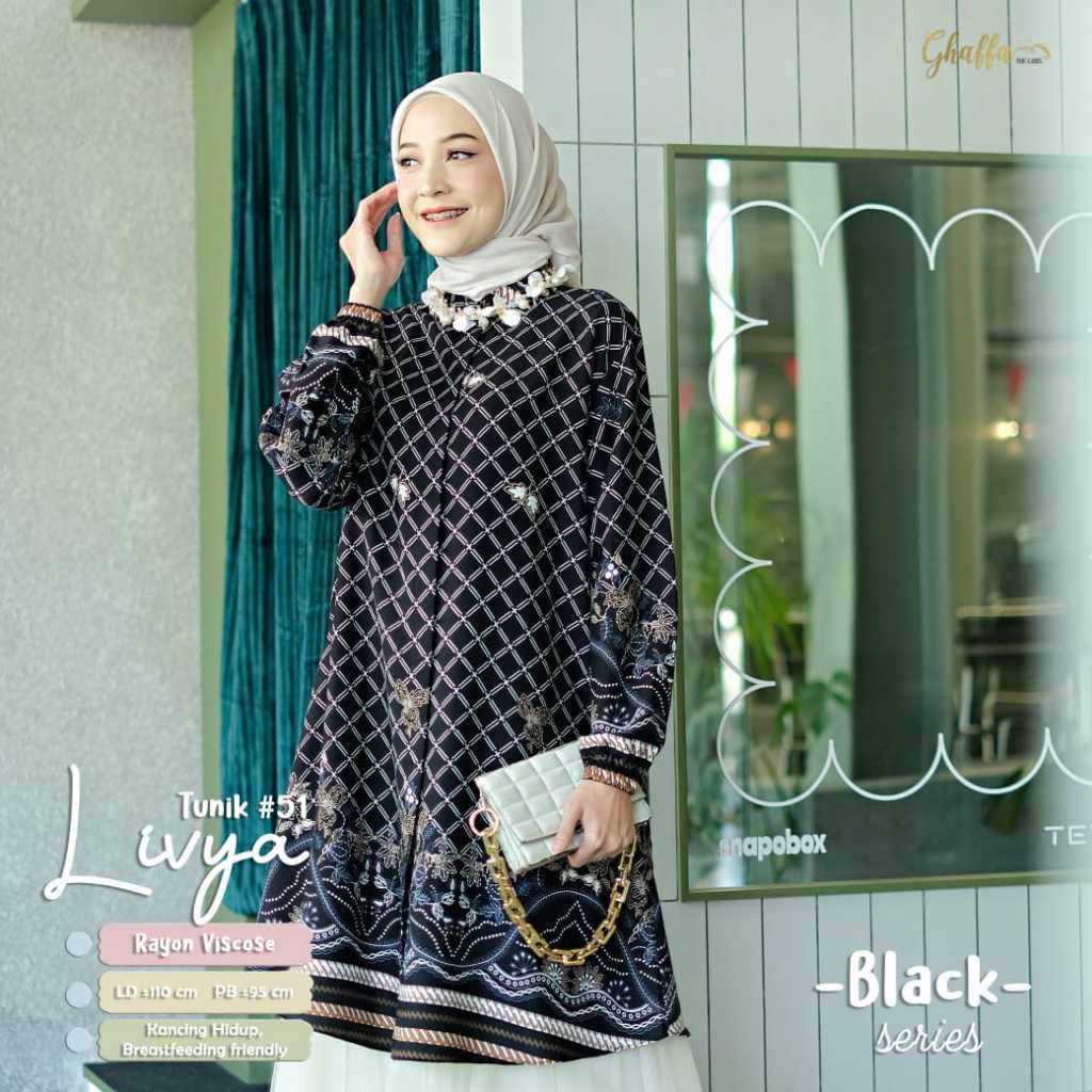 TUNIK RAYON WANITA LD 110 MOTIF TERBARU PAKAIAN WANITA ATASAN MUSLIM KEKINIAN
