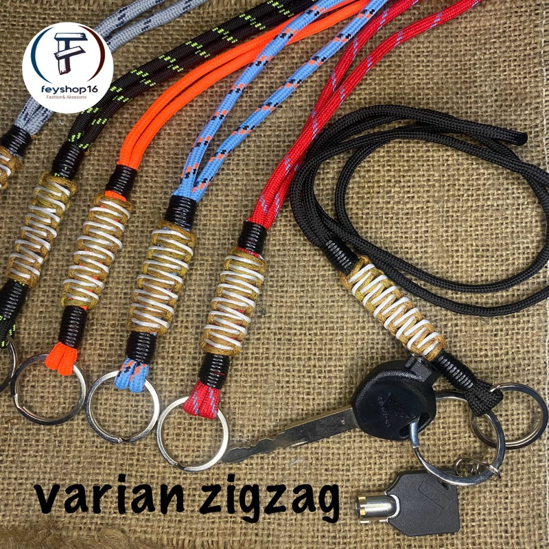 Gantungan Kunci Motor Paracord Tali Panjang Model Kalung