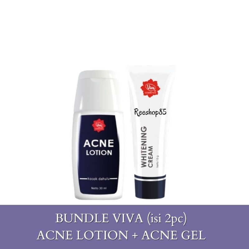 [BUNDLE] Viva Acne Lotion + Whitening Cream | Skincare Viva