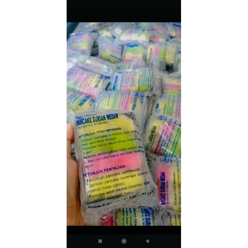 

pancake durian mini isi 8