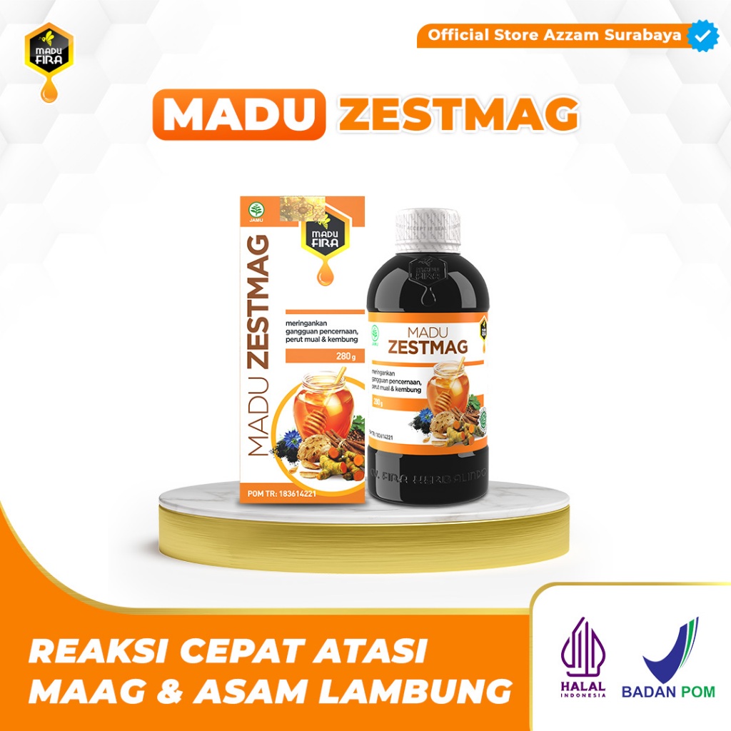 

PROMO COD TERLARIS Madu Zestmag herbal alami di percaya membantu keluhan Asam Lambung Maag Kronis Gerd