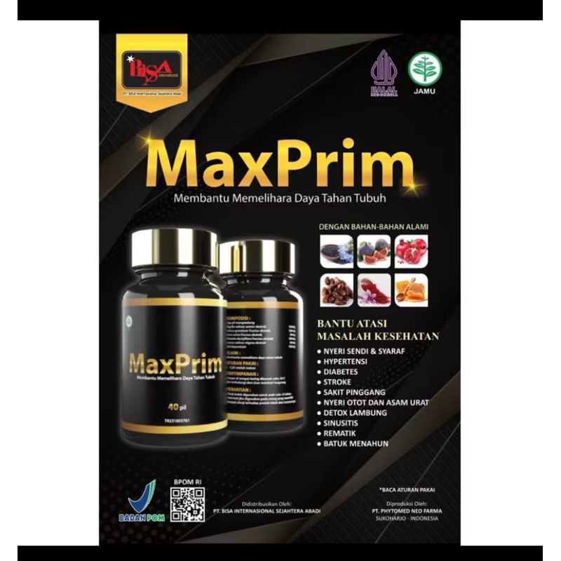 ( Ready Stok) Max Prim Pil Hitam & Enzym Tetes Bio Ethes Herbal Alami Untuk Kesehatan - Herbal Care