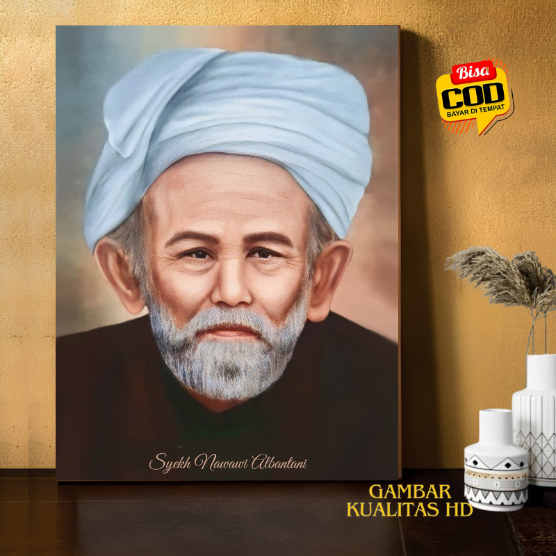 Hiasan DInding Aesthetic Poster Syekh Nawawi Albantani