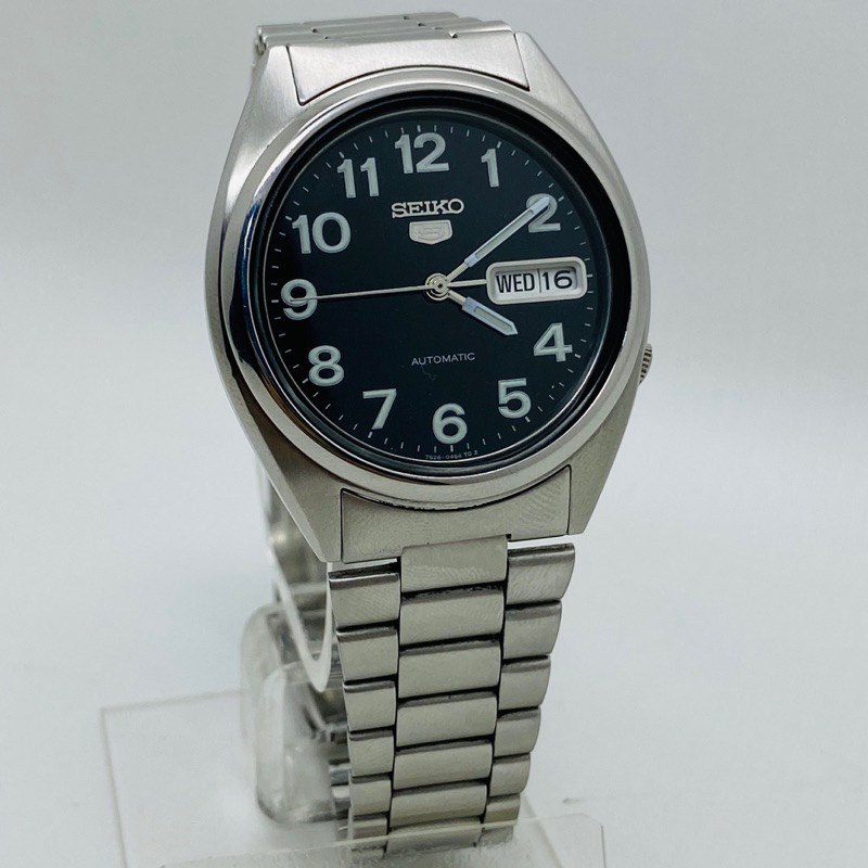 Seiko 5 7S26-0550 Automatic Black Index Dial