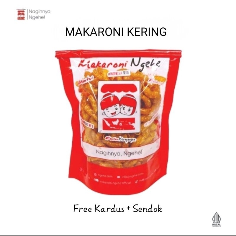 

MAKARONI NGEHE Kemasan Bungkus. Free Packing Kardus