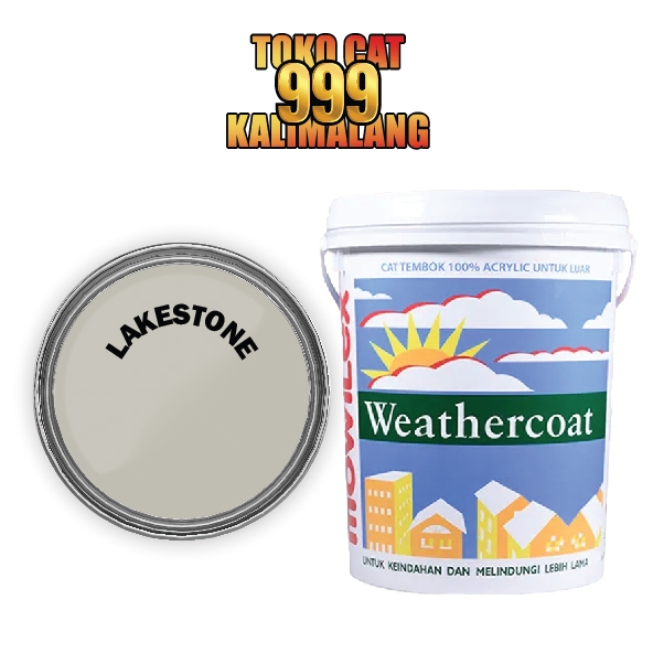 Cat Tembok Rumah Exterior Mowilex Weathercoat Warna Lakestone Ukuran Pail 20 Liter