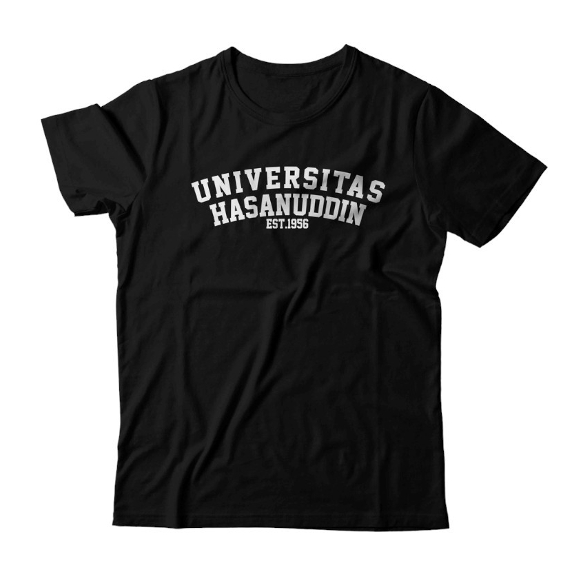 Kaos Distro UNIVERSITAS HASANUDDIN UNIVERSITAS T-SHIRT University Pria Wanita