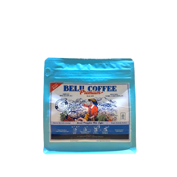 

BIJI KOPI ROBUSTA LAMPUNG ULUBELU COFFEE VARIAN BELU PREMIUM NEW PACKAGING 200GR/KOPI BUBUK/BIJI COFFEE ROAST ORIGINAL 100%/BIJI KOPI UNTUK ESPRESSO/KOPI SUSU/BLEND