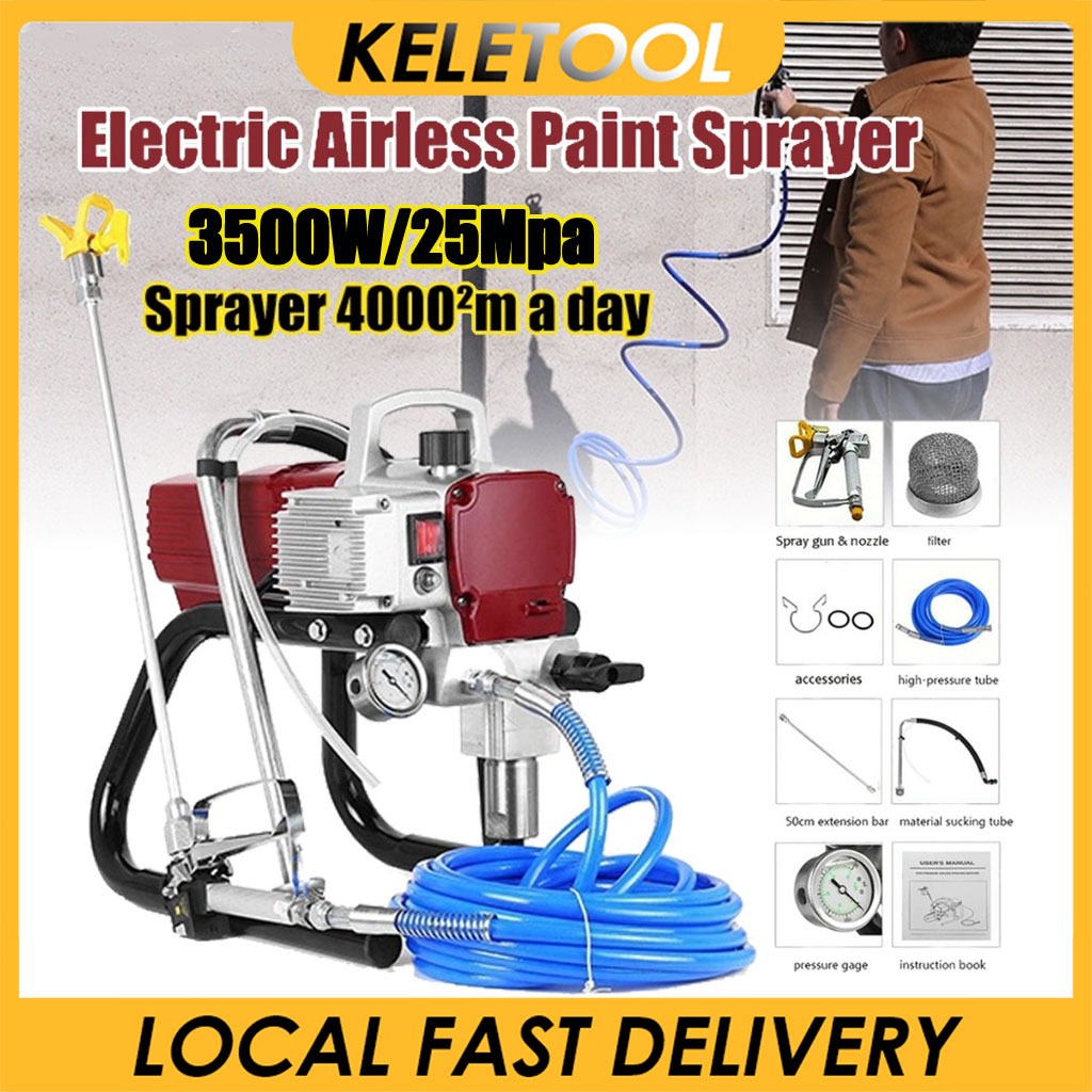 3500W Airless Paint Sprayer Alat Semprot Cat Tanpa Mesin Cat Spray Electric Spray Gun Mesin Penyempr