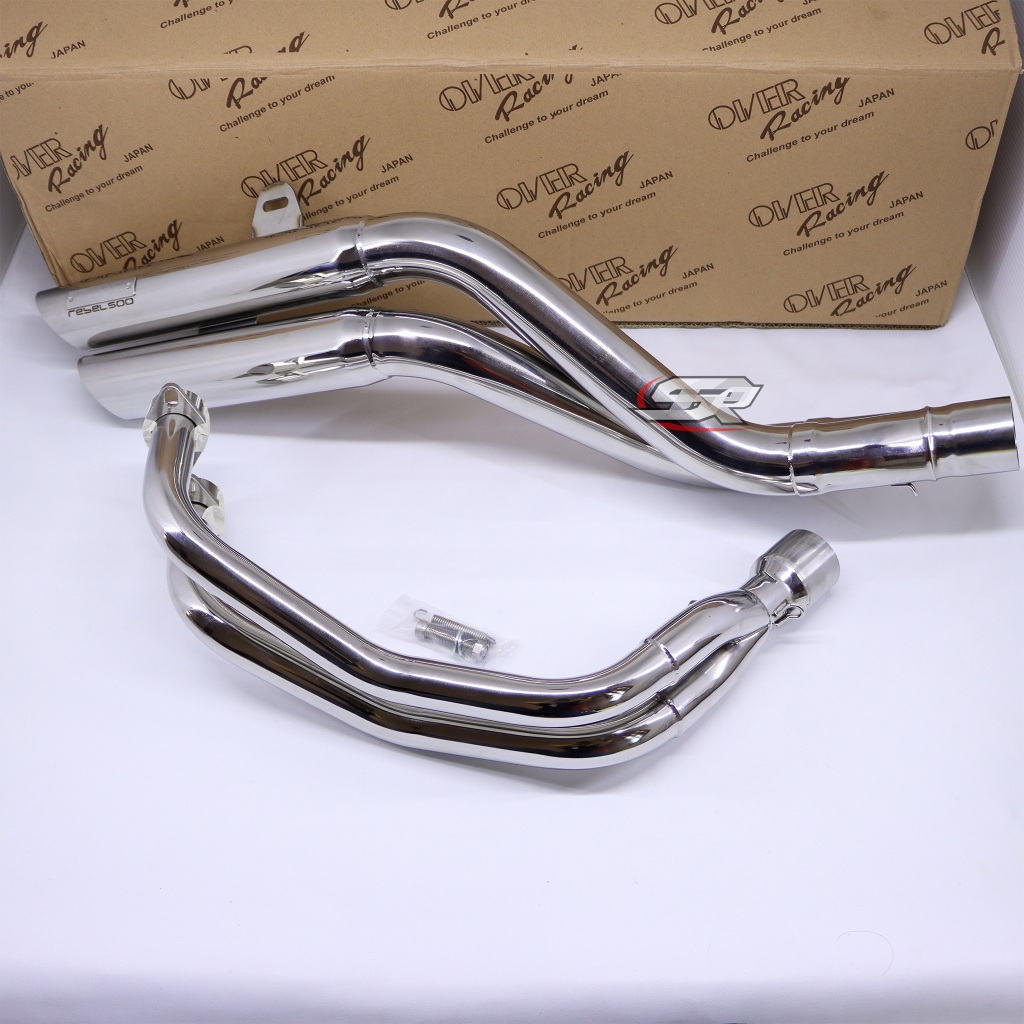 KNALPOT HONDA REBEL 500 CMX 500 REBEL500 OVER RACING FULLSYSTEM