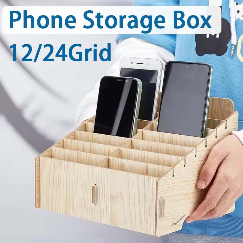 12/24 Shots Tempat Penyimpanan Hp / Tempat Rak Hp / Rak Box Servis Cell Phone