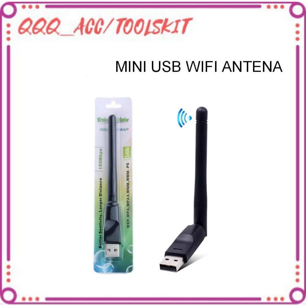 Mini USB Wifi Antena USB Wifi Mini Nirkabel Set Top Box Dongle Receiver TV Parabola Antena Internet