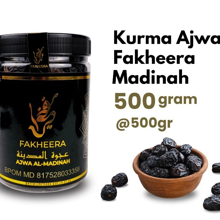 

Kurma Ajwa Fakheera Al Madinah 500 Gram Premium Dates