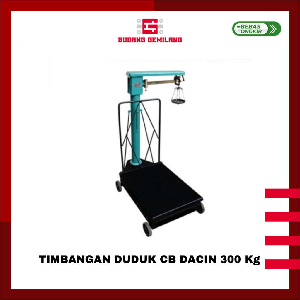 Timbangan Duduk Lantai Barang Mekanik Manual CB 300Kg Dacin