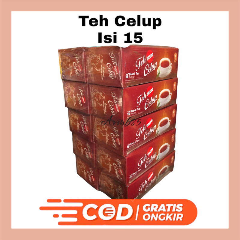 

Teh Celup SOSRO isi 15 Kantong 1dus (1Pack isi 10dus) Ecer Grosir