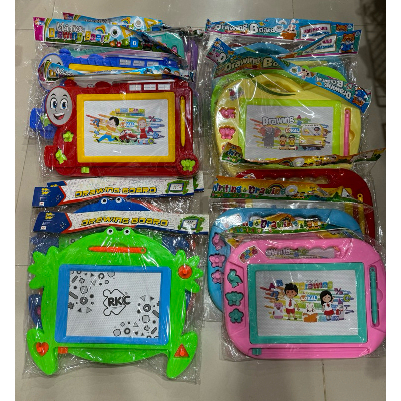 

(BISA COD) Aneka Drawing Board magnetic Papan Tulis Magnet Papan Tulis Hapus / Mainan Edukasi Anak Ragam bentuk