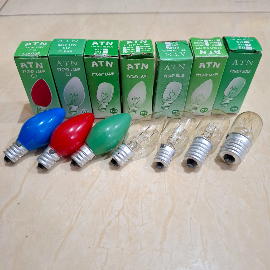 Bohlam Lampu Kulkas Pijar E12 / E14 / E17 15 Watt Bohlam Cabe