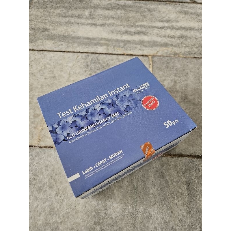 Test Pack kehamilan Onemed 1 box isi 50 strip