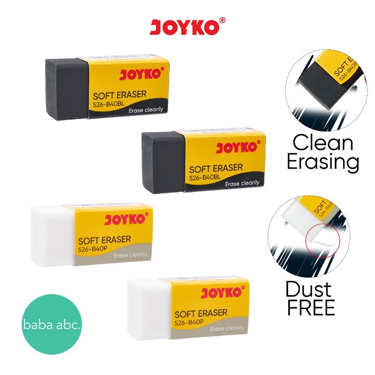 

Penghapus Joyko ERASER 526-B40BL 526-B40P Penghapus Putih Penghapus Pensil Hitam