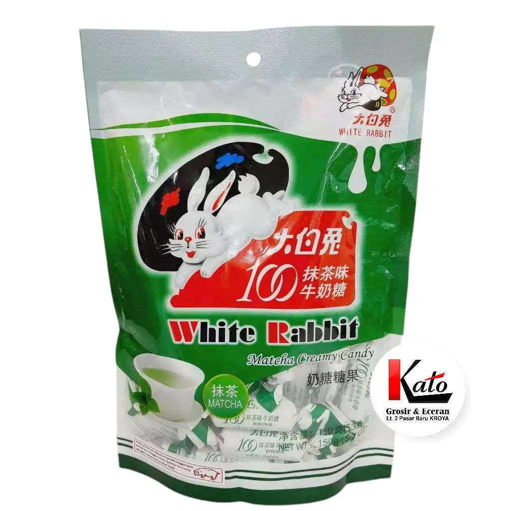 

White rabbit MATCHA CREAMY candy 150 gram permen kelinci sweets susu