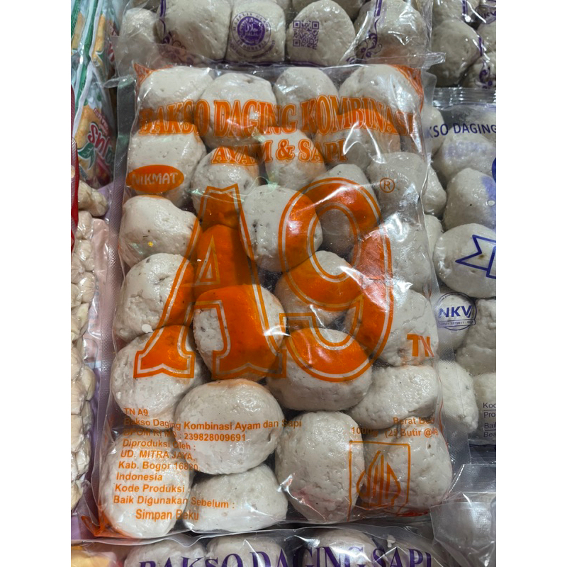 

Bakso Daging Kombinasi Ayam dan Sapi A9 isi 25