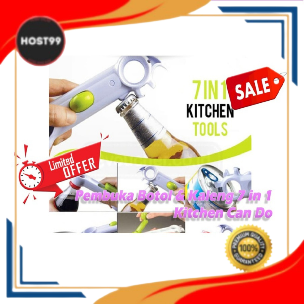 DH - 0400 PEMBUKA BOTOL & KALENG 7 IN 1 - KITCHEN CAN DO