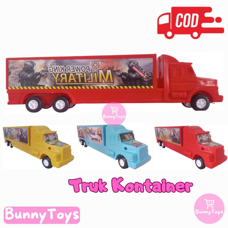 ( BISA COD ) GROSIR Mainan Anak Mobil Truk Kontainer / Mainan Mobil Truk Kontainer Panjang / Mainan 
