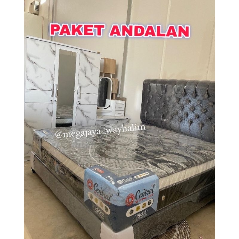 Megajaya lampung paket andalan kasur lemari meja rias