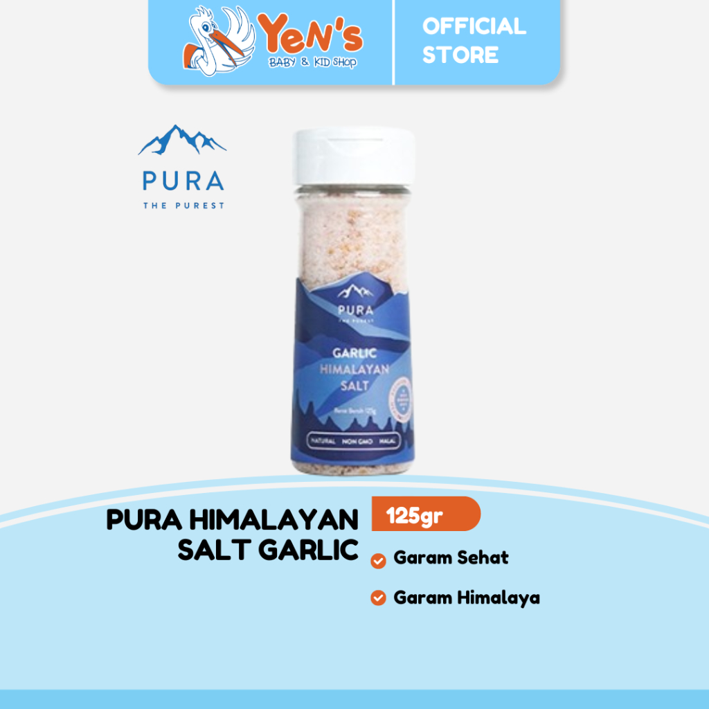 

Pura Himalayan Salt Garlic (125gr) - Garam Himalaya - Garam Organik