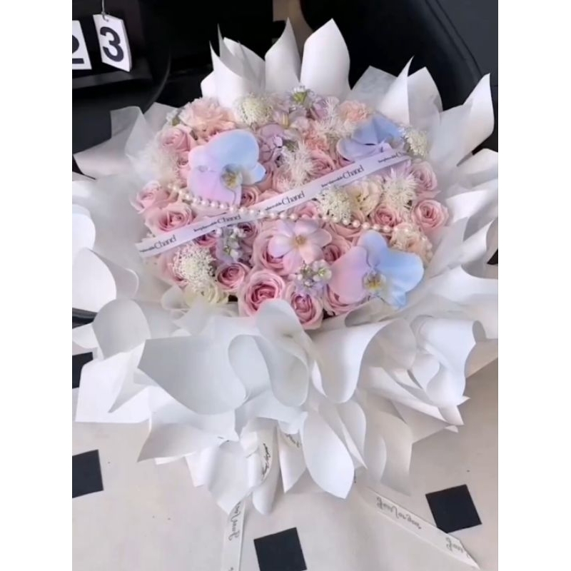 Buket bunga besar fresh cantik / Bouquet bunga jumbo