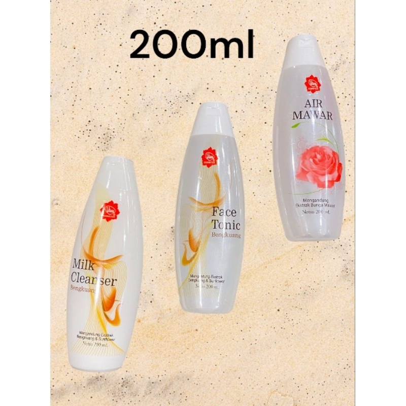 VIVA Face Tonic,Milk Cleanser Bengkoang  & Air Mawar 200ML